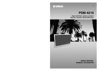 Yamaha PDM-4210 - Owners Manual 